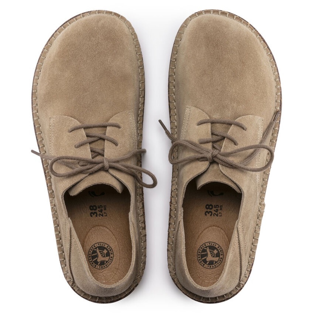 Birkenstock Gary Chukkas Sand Suede 39/8.5/9 folding heel Slides Lk New